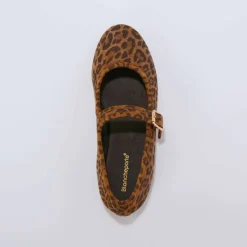 Babies cuir motif léopard