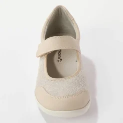 Babies très grande largeur, en cuir avec empiècements extensibles