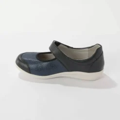 Babies très grande largeur, en cuir avec empiècements extensibles