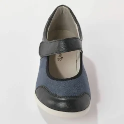 Babies très grande largeur, en cuir avec empiècements extensibles