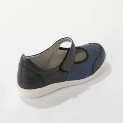 Babies très grande largeur, en cuir avec empiècements extensibles