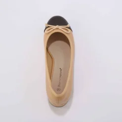 Ballerines plates bicolores