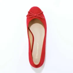 Ballerines plates microfibre