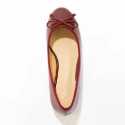 Ballerines plates vernies à noeud