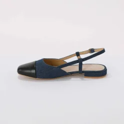 Ballerines slingback bicolore