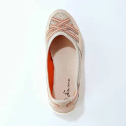 Ballerines souples cuir et textile aéré bandes élastiquées