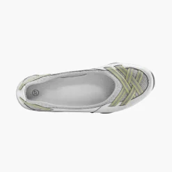 Ballerines souples cuir et textile aéré bandes élastiquées