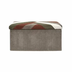 Banc-coffre pliable patchwork