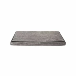 Banc-coffre pliable uni côtelé