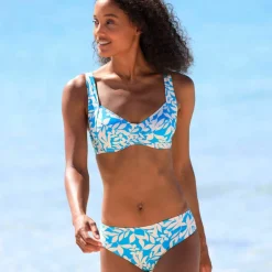 Bas de maillot de bain forme midi imprimé Linao