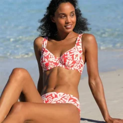 Bas de maillot de bain forme midi imprimé Linao