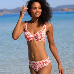 Bas de maillot de bain forme midi imprimé Linao