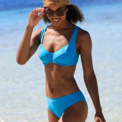 Bas de maillot de bain forme midi uni Solaro