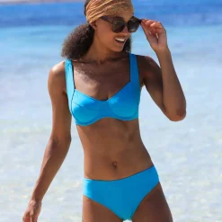 Bas de maillot de bain forme midi uni Solaro