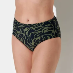Bas de maillot de bain taille haute imprimé Floresta