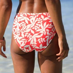 Bas de maillot de bain taille haute imprimé Linao