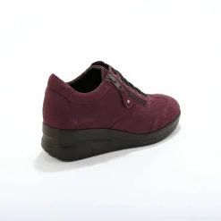 Baskets compensées confort en cuir certifié LWG