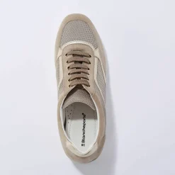 Baskets compensées en cuir certifié LWG