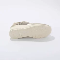 Baskets compensées en cuir certifié LWG
