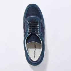 Baskets compensées en cuir certifié LWG