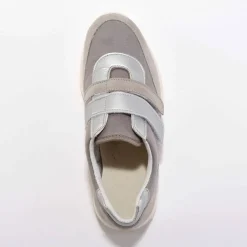 Baskets scratchées spécial pieds sensibles en tissu extensible