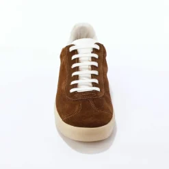 Baskets vintage croûte de cuir colorées