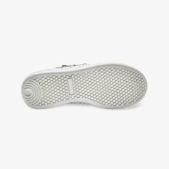Baskets zippées en cuir perforé