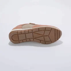 Baskets zippées et à lacets en cuir