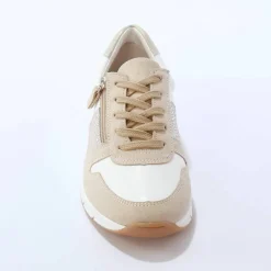 Baskets zippées et à lacets en cuir