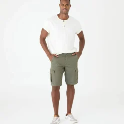 Bermuda cargo en sergé ultra stretch