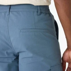 Bermuda cargo en toile ripstop ceinture élastiquée côtés