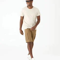 Bermuda cargo en toile ripstop ceinture élastiquée côtés