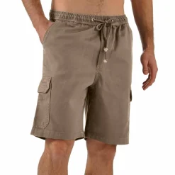 Bermuda cargo gabardine élastiqué
