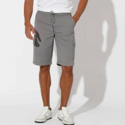 Bermuda cargo gabardine élastiqué