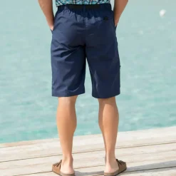 Bermuda élastiqué au 3/4 + ceinture assortie