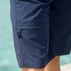 Bermuda élastiqué au 3/4 + ceinture assortie