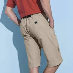 Bermuda élastiqué au 3/4 + ceinture assortie
