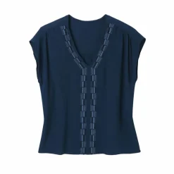 Blouse fluide broderies fantaisie