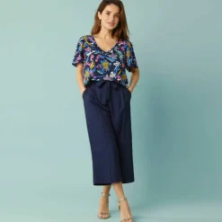 Blouse manches courtes Spécial Petites crêpe imprimé