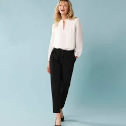 Blouse unie spécial Petites plis piqués, doublée