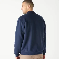 Blouson zippé col montant molleton doublé sherpa
