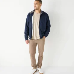 Blouson zippé col montant molleton doublé sherpa