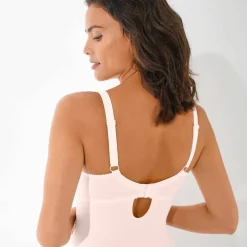 Body dentelle maille gainante - avec armatures