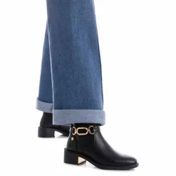 Boots boucle fantaisie dorée
