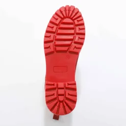 Boots chelsea croûte de cuir, semelle crantée épaisse