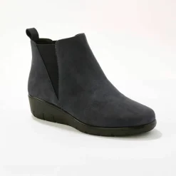 Boots compensées cuir souple certifié LWG