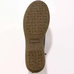 Boots détente lacées et zippées en cuir