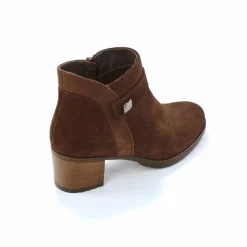 Boots en cuir à talon