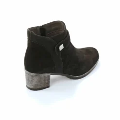 Boots en cuir à talon