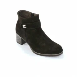 Boots en cuir à talon